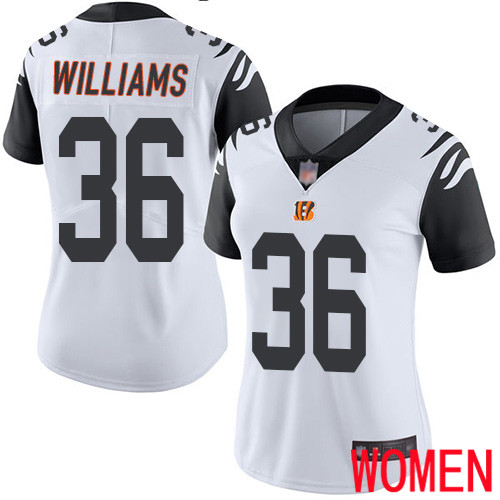 Cincinnati Bengals Limited White Women Shawn Williams Jersey NFL Footballl 36 Rush Vapor Untouchable